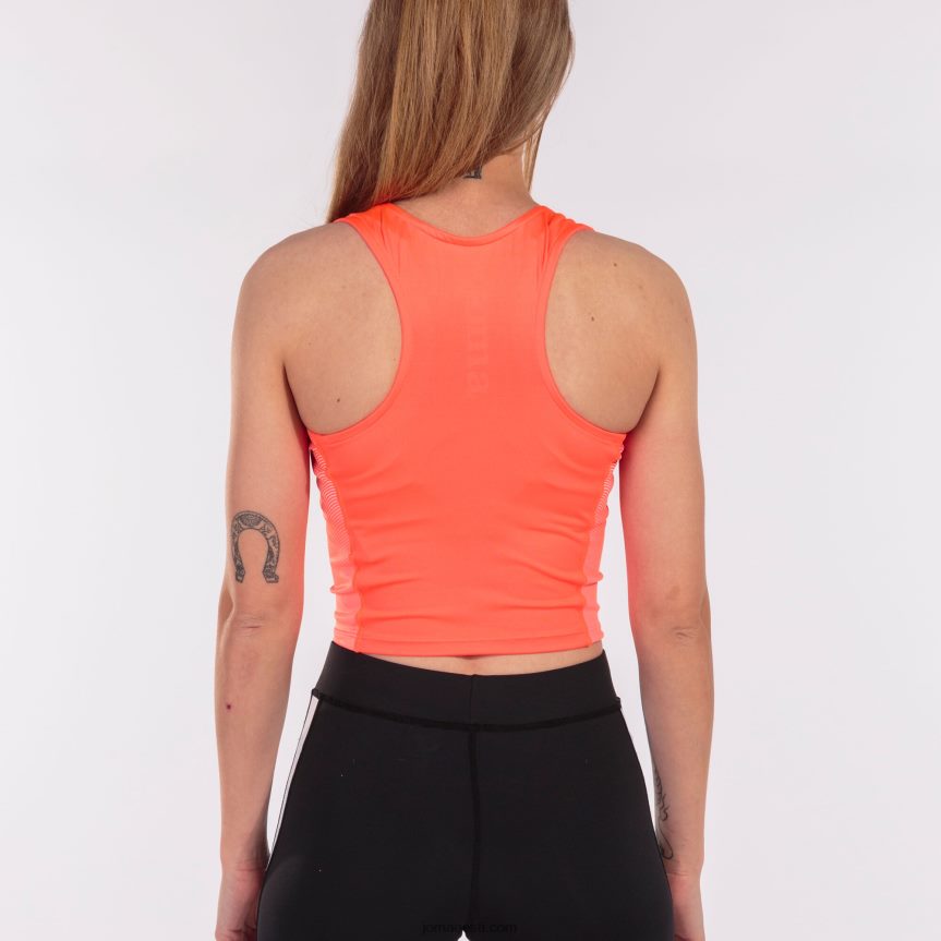 naised tank-top eliit vii DJNBH2607 fluorestseeruv korallvalge Joma