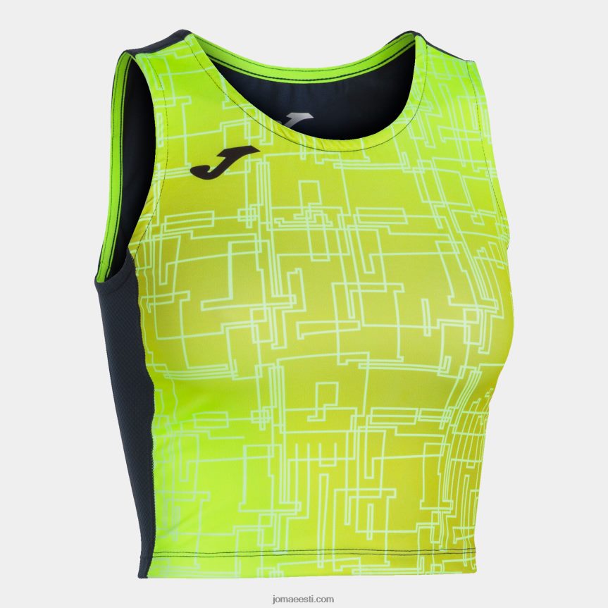 naised tank-top eliit viii DJNBH2000 tumesinine fluorestseeruv kollane Joma