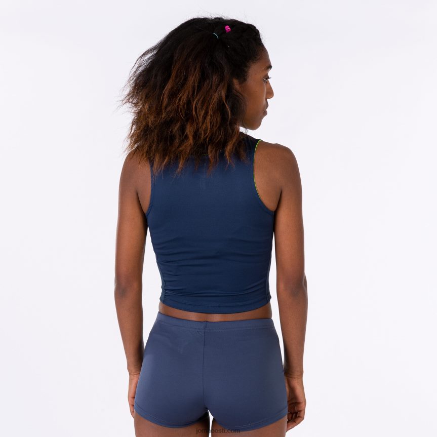naised tank-top eliit viii DJNBH2000 tumesinine fluorestseeruv kollane Joma