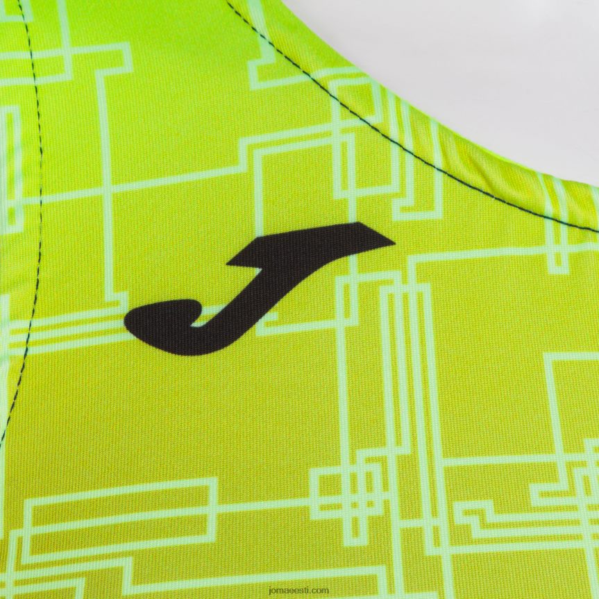 naised tank-top eliit viii DJNBH2000 tumesinine fluorestseeruv kollane Joma