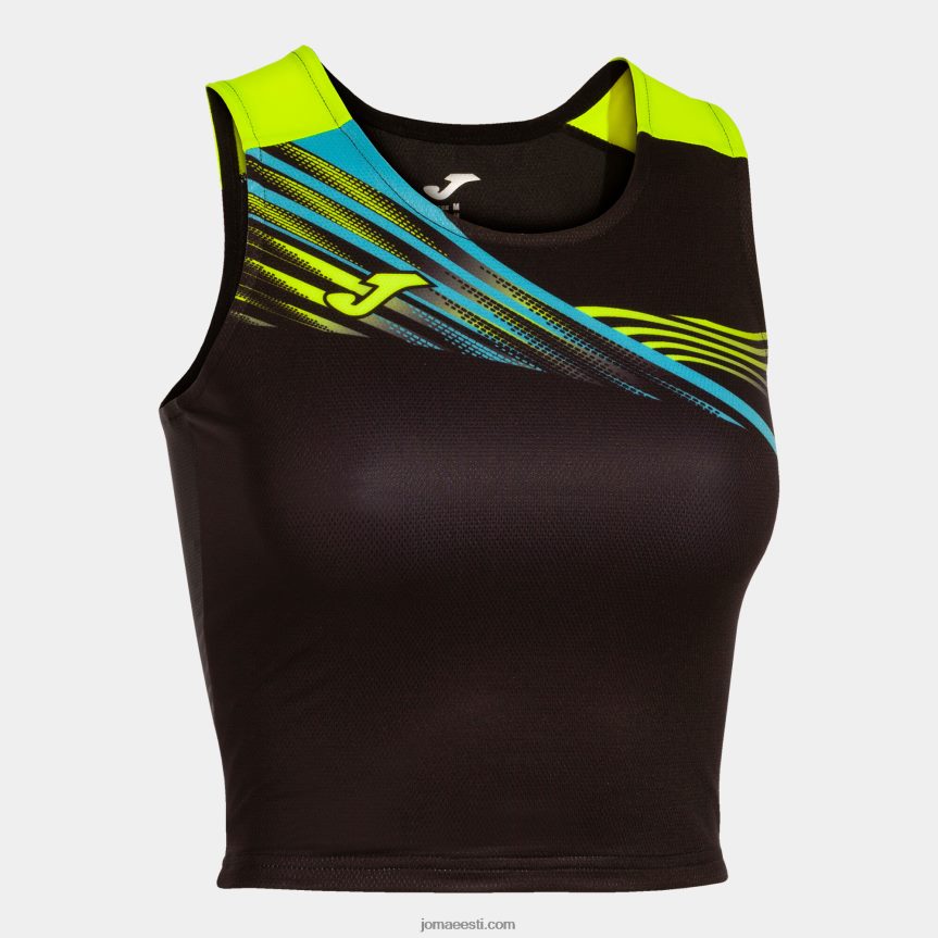naised tank-top eliit x DJNBH1752 must fluorestseeruv kollane Joma