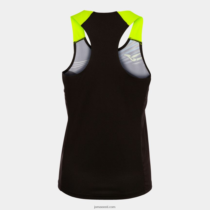 naised tank top eliit x DJNBH1937 must fluorestseeruv kollane Joma