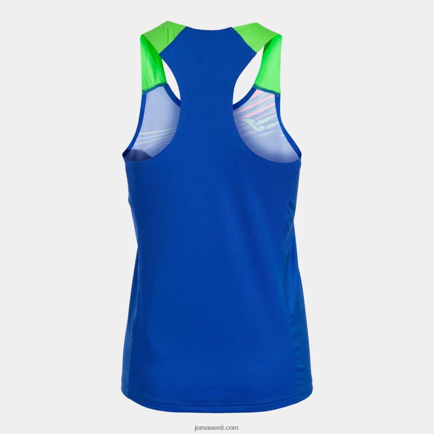 naised tank top eliit x DJNBH2154 kuninglik sinine fluorestseeruv roheline Joma
