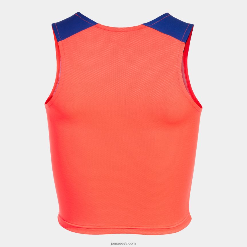 naised tank-top eliit x DJNBH2164 fluorestseeruv korallisinine Joma