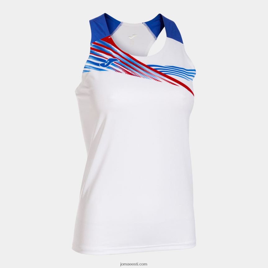 naised tank top eliit x DJNBH3923 valge kuninglik sinine Joma