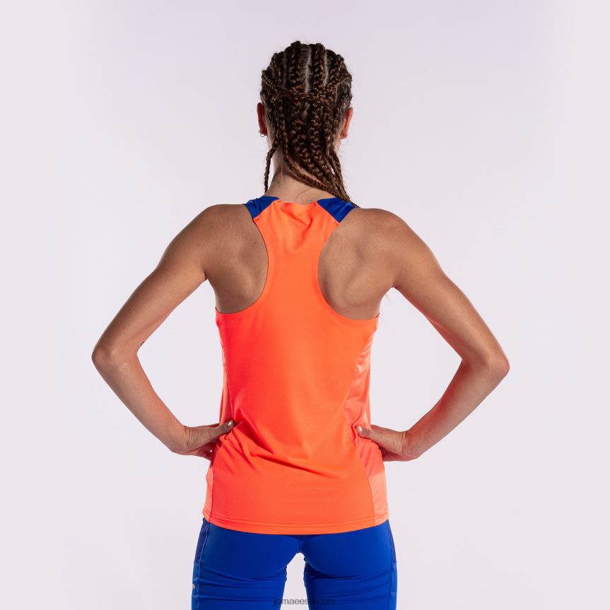 naised tank top eliit x DJNBH4060 fluorestseeruv korallisinine Joma