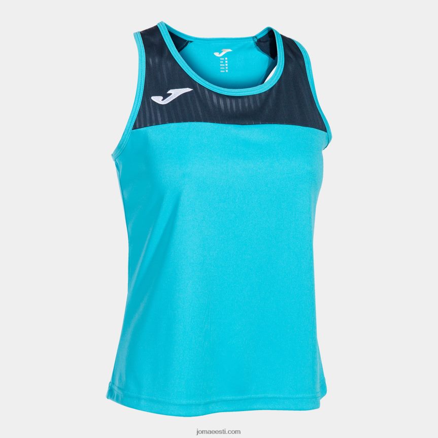 naised tank top montreal DJNBH1669 fluorestseeruv türkiissinine tumesinine Joma