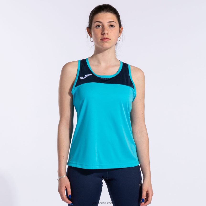 naised tank top montreal DJNBH1669 fluorestseeruv türkiissinine tumesinine Joma