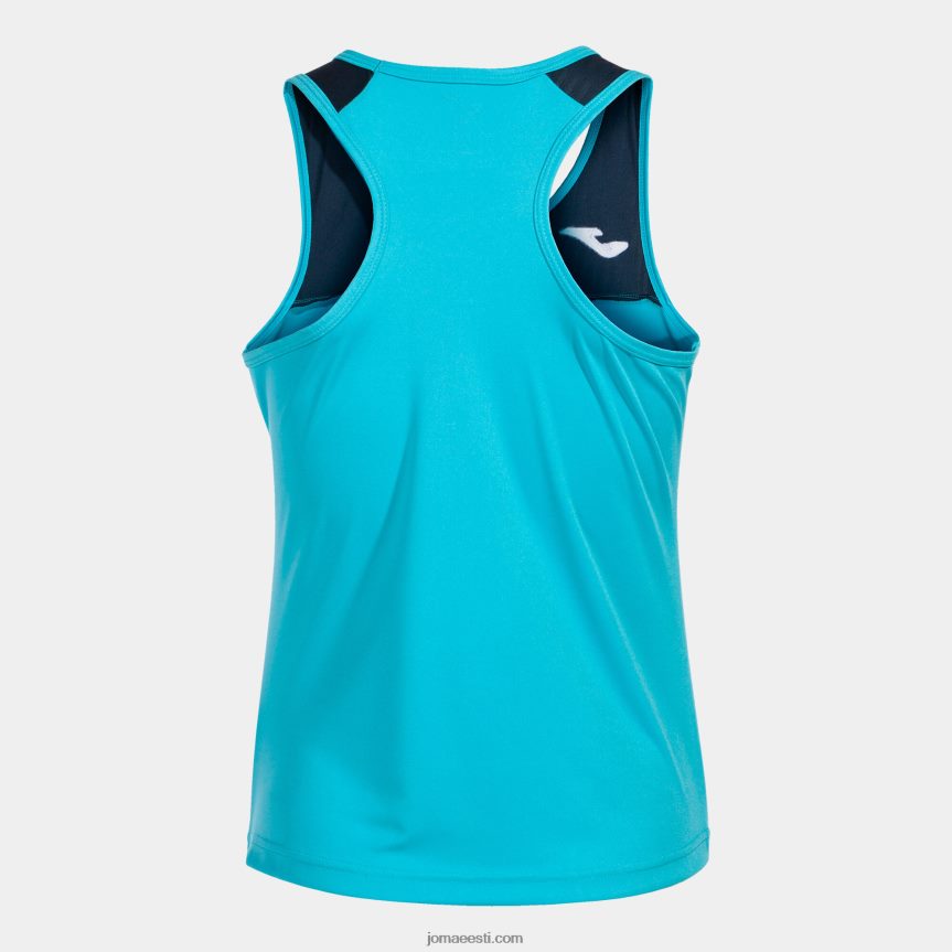 naised tank top montreal DJNBH1669 fluorestseeruv türkiissinine tumesinine Joma