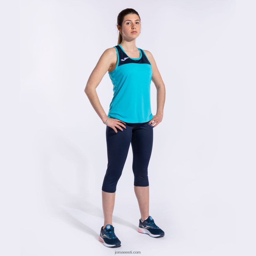 naised tank top montreal DJNBH1669 fluorestseeruv türkiissinine tumesinine Joma