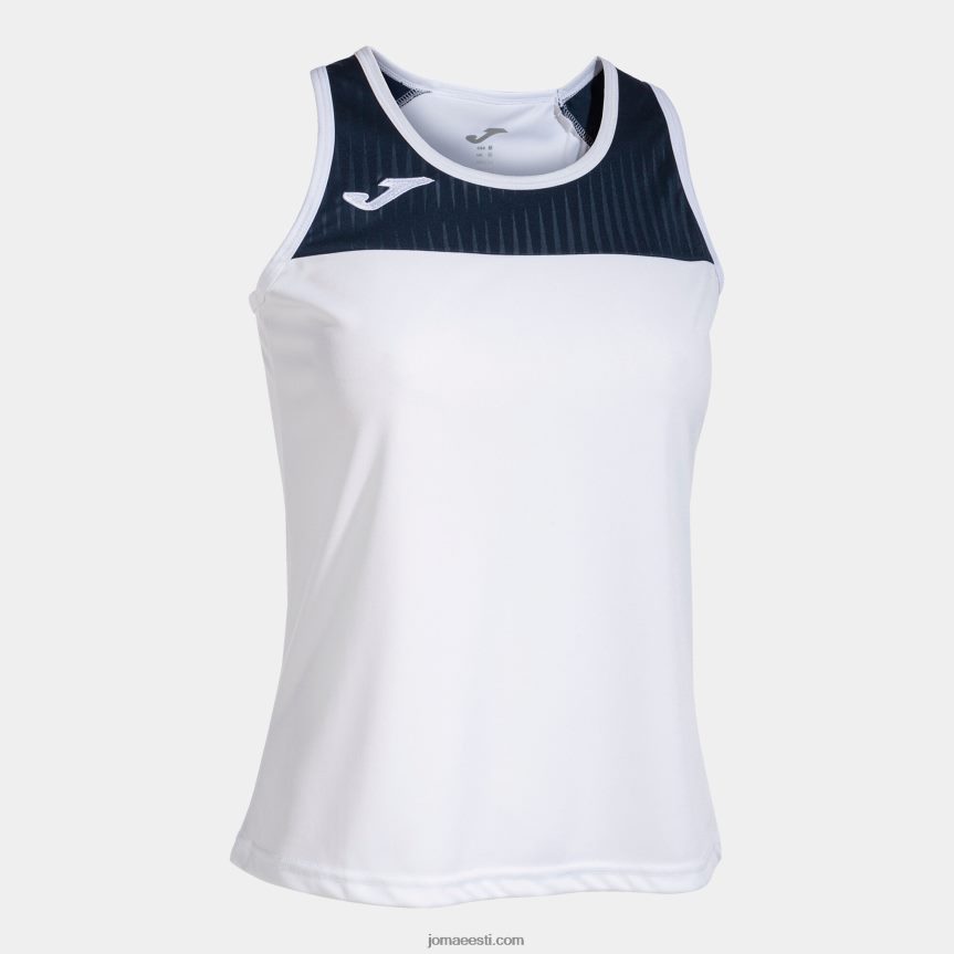 naised tank top montreal DJNBH1675 valge meresinine Joma