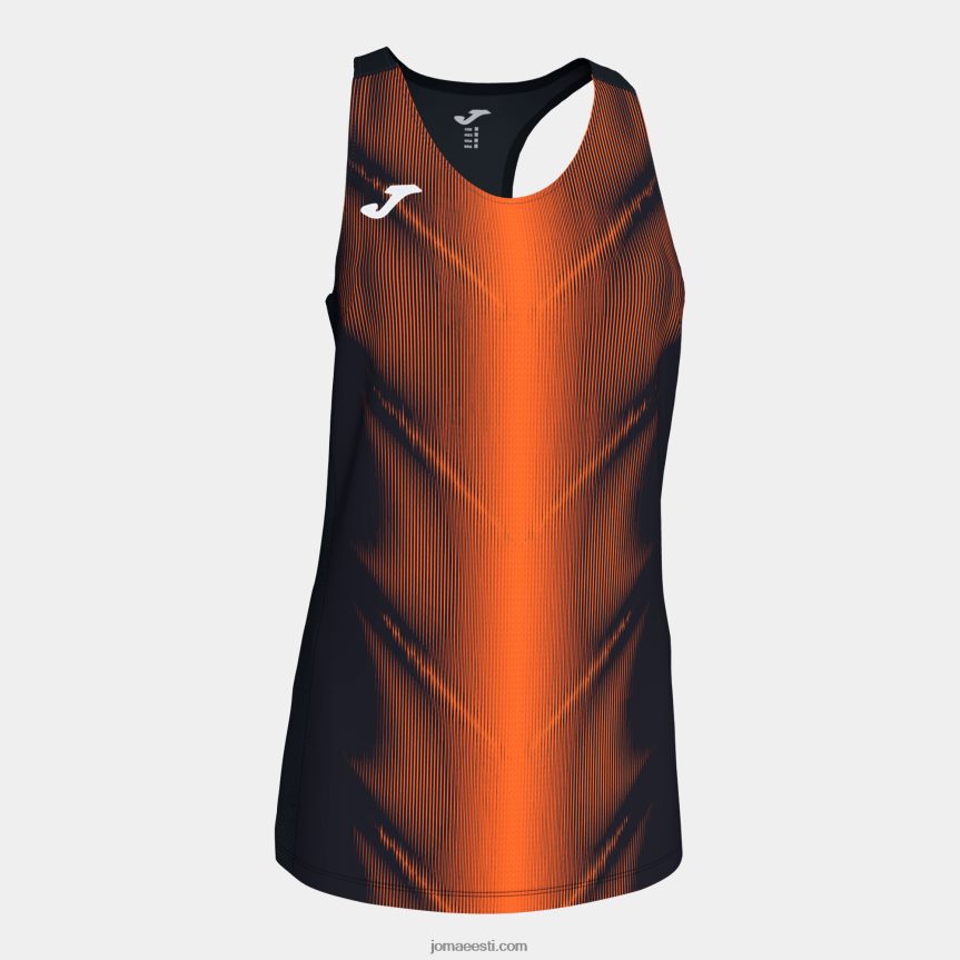 naised tank top olümpia DJNBH1734 must oranž Joma
