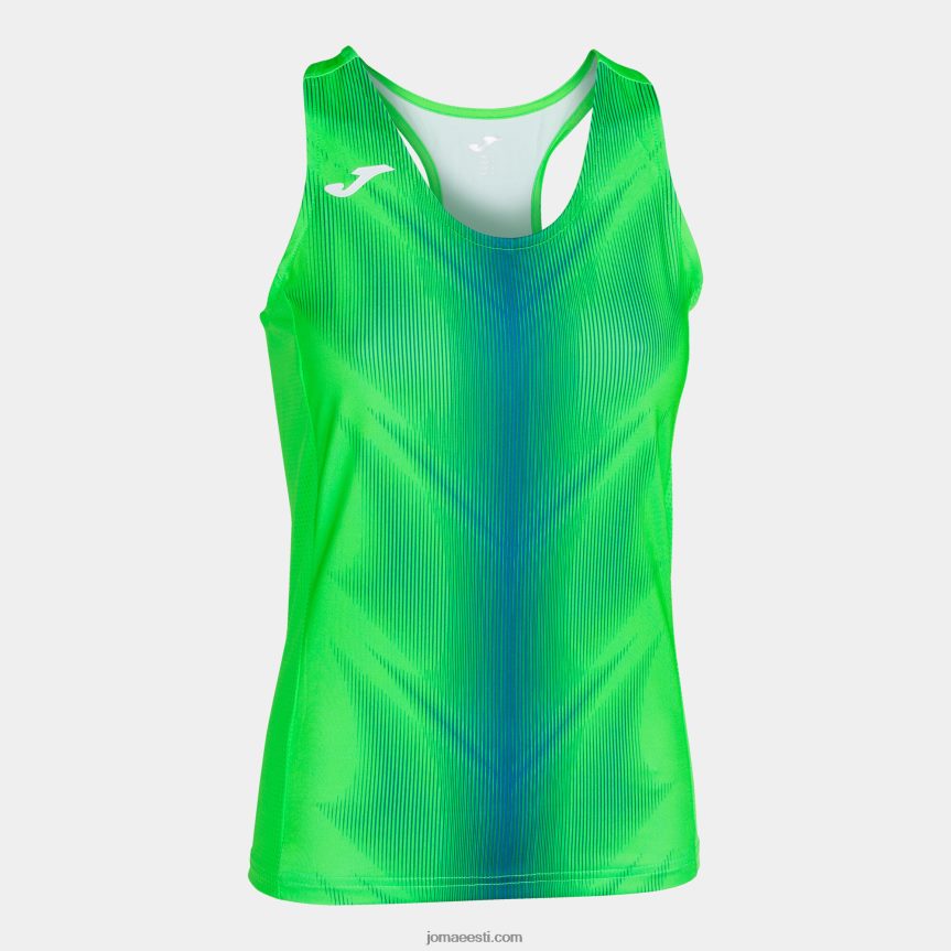 naised tank top olümpia DJNBH1881 fluorestseeruv roheline kuninglik sinine Joma