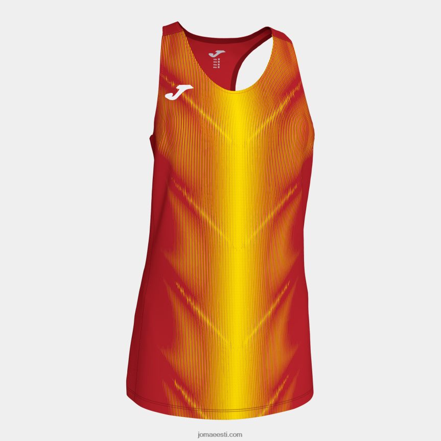 naised tank top olümpia DJNBH2383 punane kollane Joma