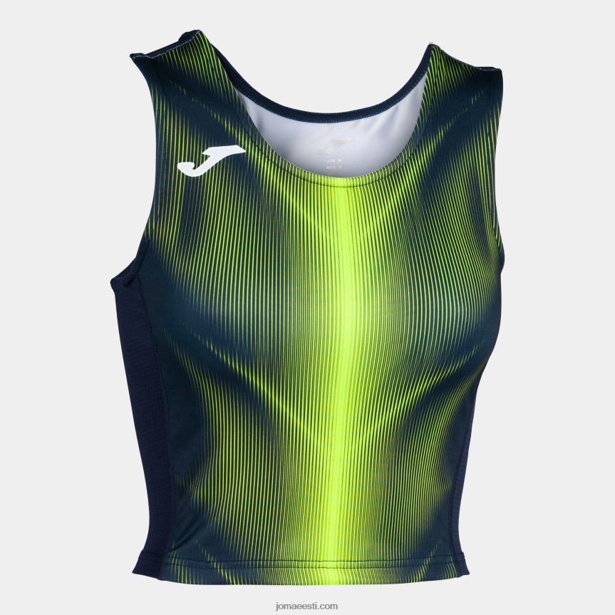 naised tank-top olümpia DJNBH2388 tumesinine fluorestseeruv kollane Joma