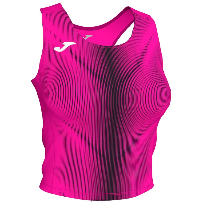 naised tank-top olümpia DJNBH3747 fluorestseeruv roosa must Joma