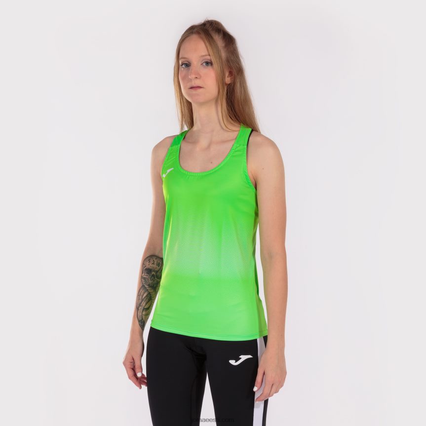 naised tanki tipp eliit vii DJNBH2316 fluorestseeruv roheline valge Joma