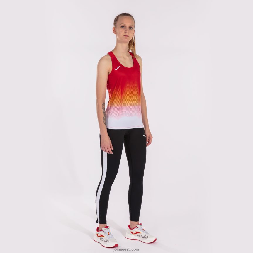 naised tanki tipp eliit vii DJNBH3703 punane valge kollane Joma