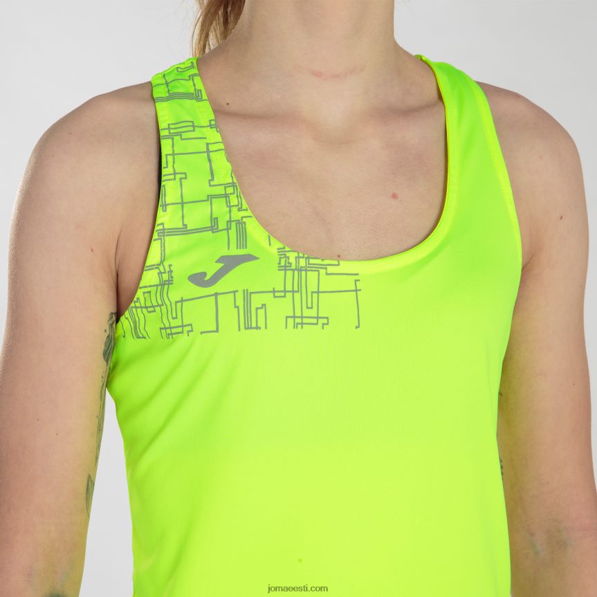 naised tanki tipp eliit viii DJNBH1658 fluorestseeruv kollane Joma