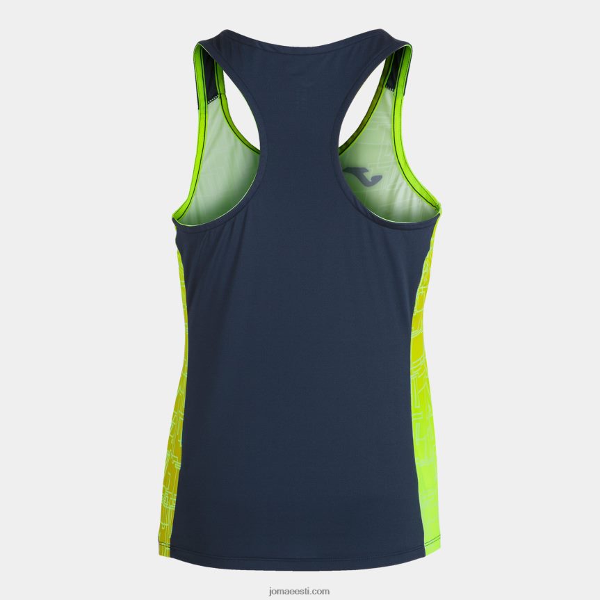 naised tanki tipp eliit viii DJNBH2657 fluorestseeruv kollane meresinine Joma
