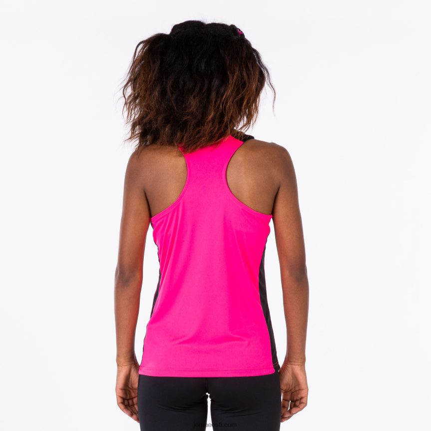 naised tanki tipprekord ii DJNBH1812 fluorestseeruv roosa must Joma