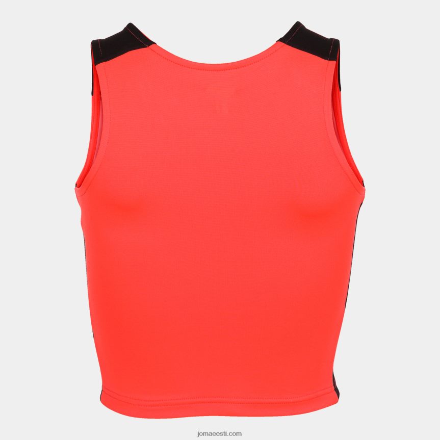 naised tanki tipprekord ii DJNBH2366 fluorestseeruv korallimust Joma