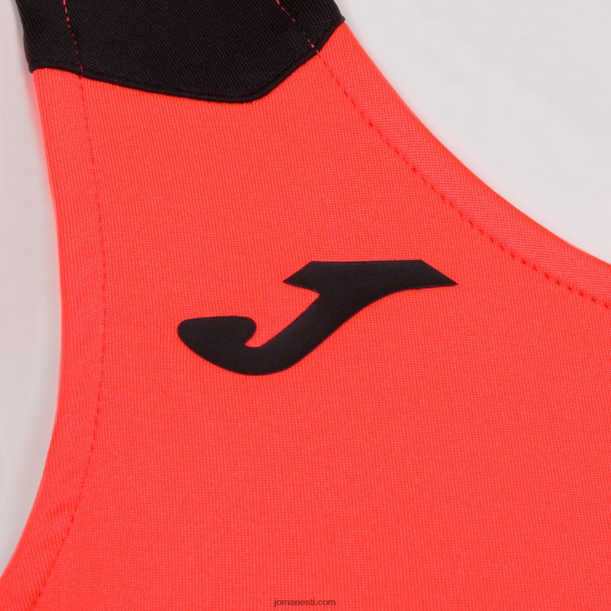 naised tanki tipprekord ii DJNBH2366 fluorestseeruv korallimust Joma