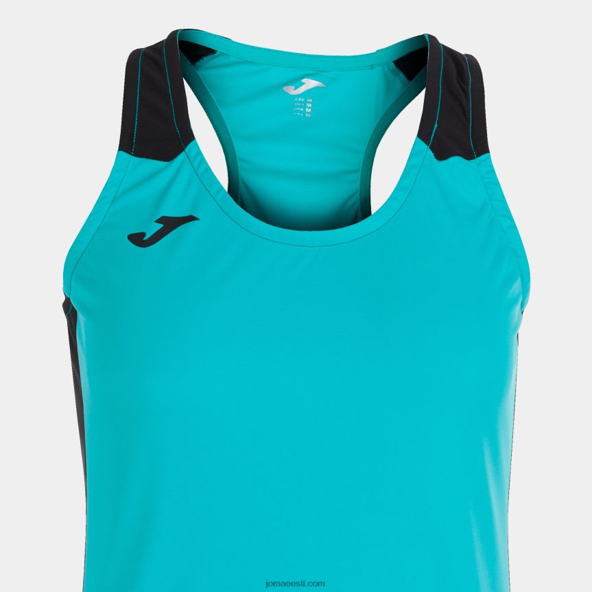 naised tanki tipprekord ii DJNBH2570 türkiis must Joma