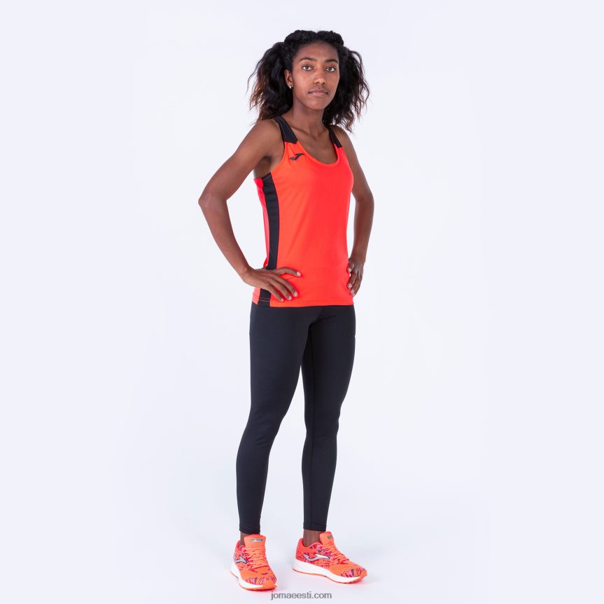 naised tanki tipprekord ii DJNBH3681 fluorestseeruv korallimust Joma