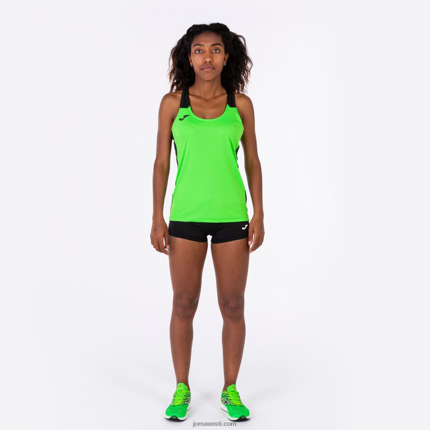 naised tanki tipprekord ii DJNBH3904 fluorestseeruv roheline must Joma