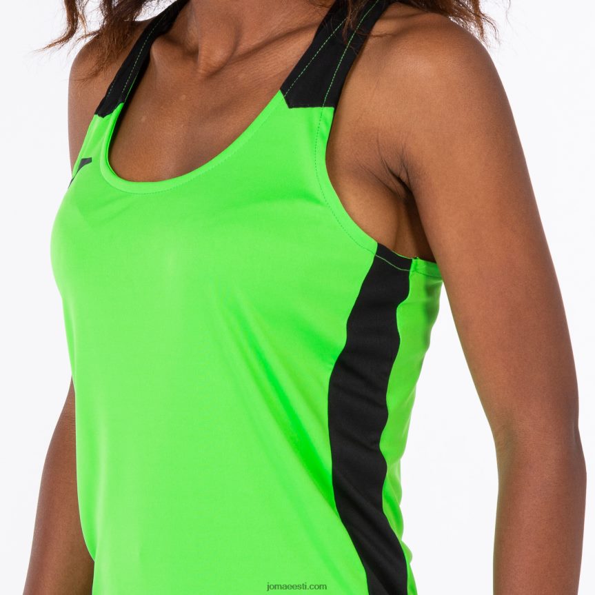 naised tanki tipprekord ii DJNBH3904 fluorestseeruv roheline must Joma