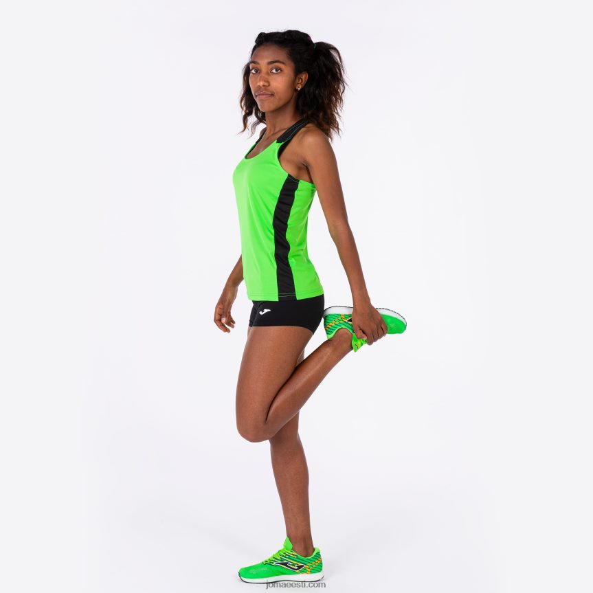 naised tanki tipprekord ii DJNBH3904 fluorestseeruv roheline must Joma