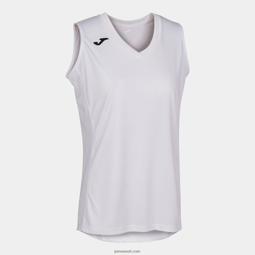 naised varrukateta t-särk cancha iii DJNBH2356 valge Joma