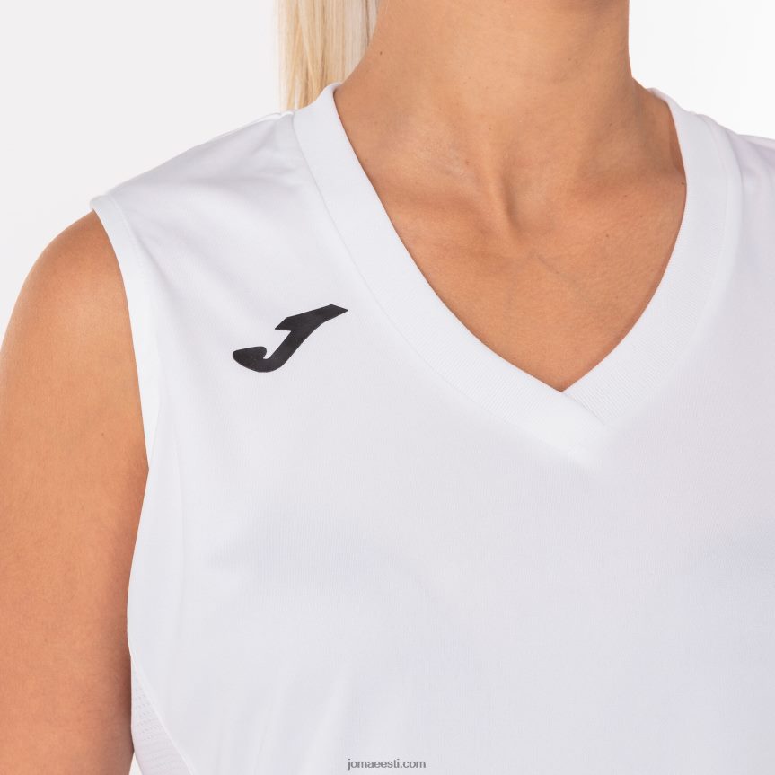naised varrukateta t-särk cancha iii DJNBH2356 valge Joma