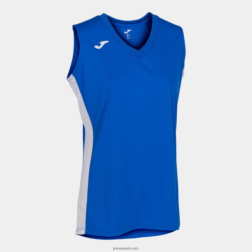 naised varrukateta t-särk cancha iii DJNBH3759 kuninglik sinine valge Joma