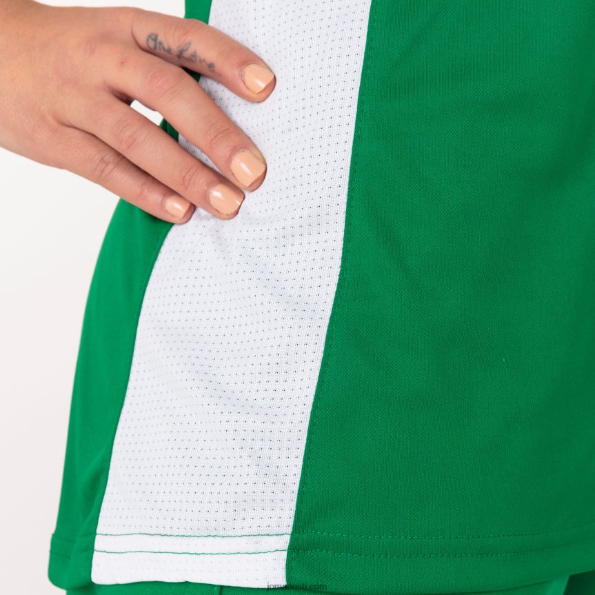 naised varrukateta t-särk cancha iii DJNBH4021 roheline valge Joma