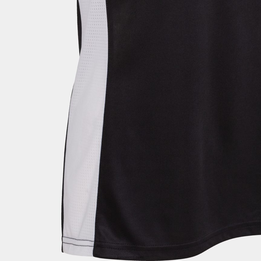 naised varrukateta t-särk cancha iii DJNBH4022 must valge Joma
