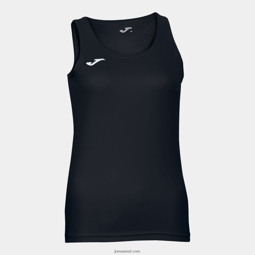 naised varrukateta t-särk diana DJNBH1686 must Joma