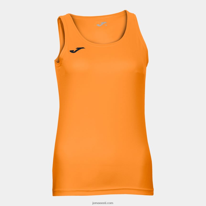 naised varrukateta t-särk diana DJNBH3990 fluorestseeruv oranž Joma