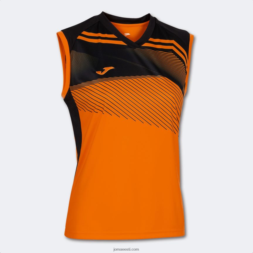 naised varrukateta t-särk supernova ii DJNBH2308 oranž must Joma