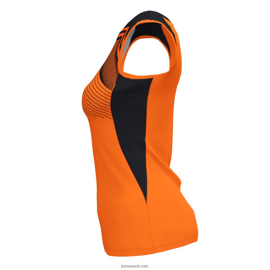 naised varrukateta t-särk supernova ii DJNBH2308 oranž must Joma