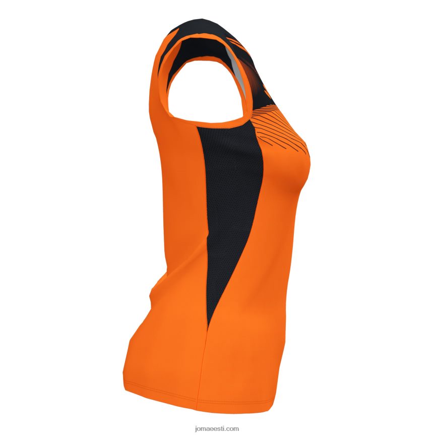 naised varrukateta t-särk supernova ii DJNBH2308 oranž must Joma
