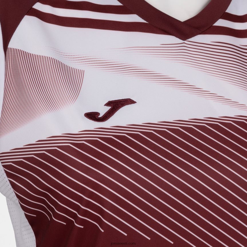 naised varrukateta t-särk supernova ii DJNBH2427 Burgundia valge Joma
