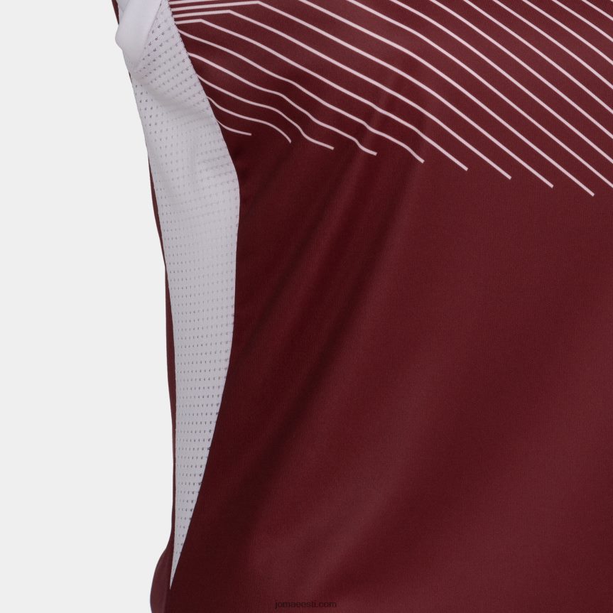 naised varrukateta t-särk supernova ii DJNBH2427 Burgundia valge Joma