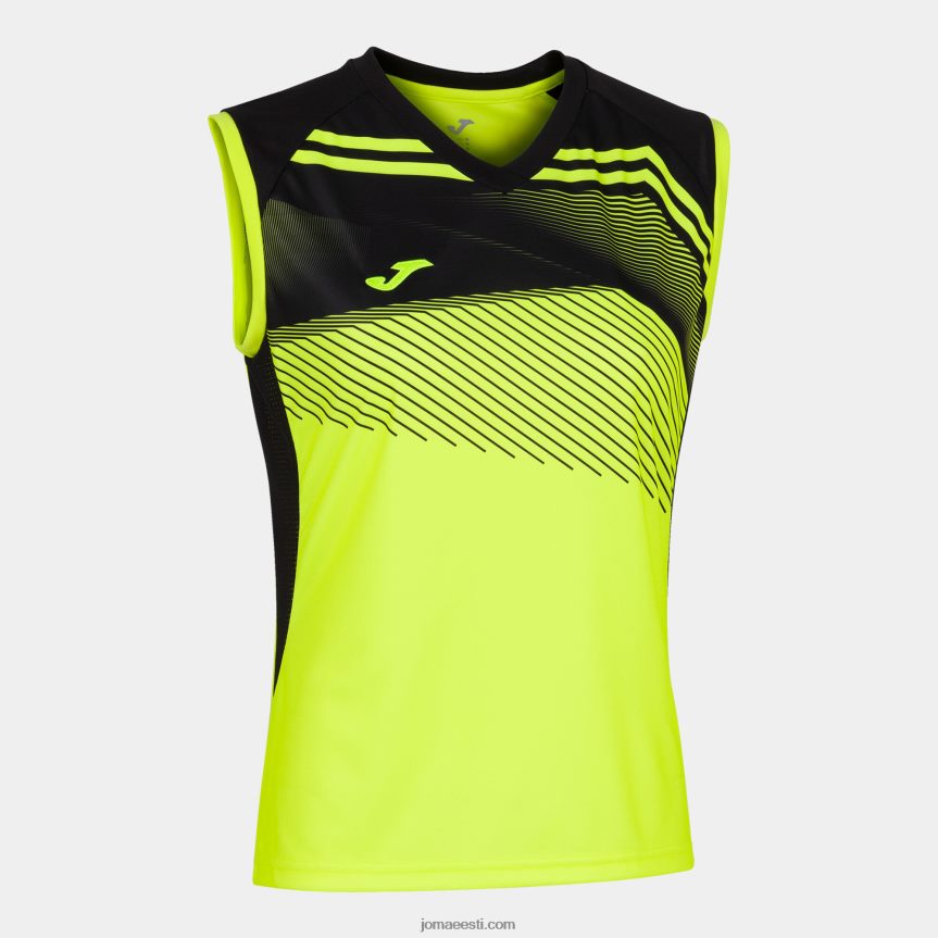 naised varrukateta t-särk supernova ii DJNBH3582 fluorestseeruv kollane must Joma