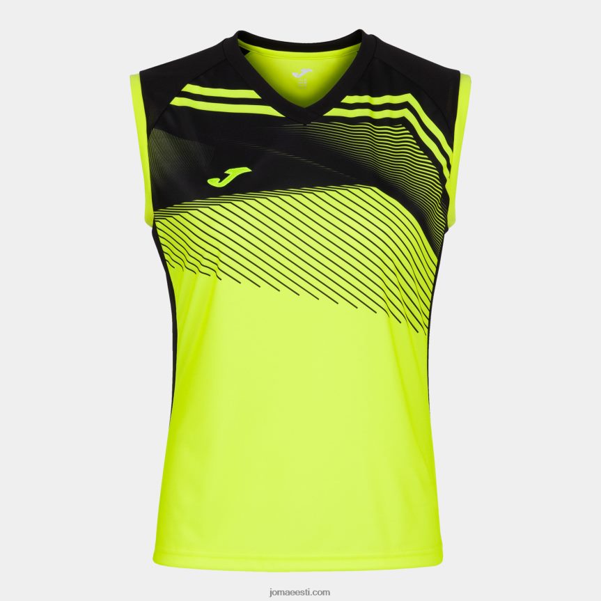 naised varrukateta t-särk supernova ii DJNBH3582 fluorestseeruv kollane must Joma