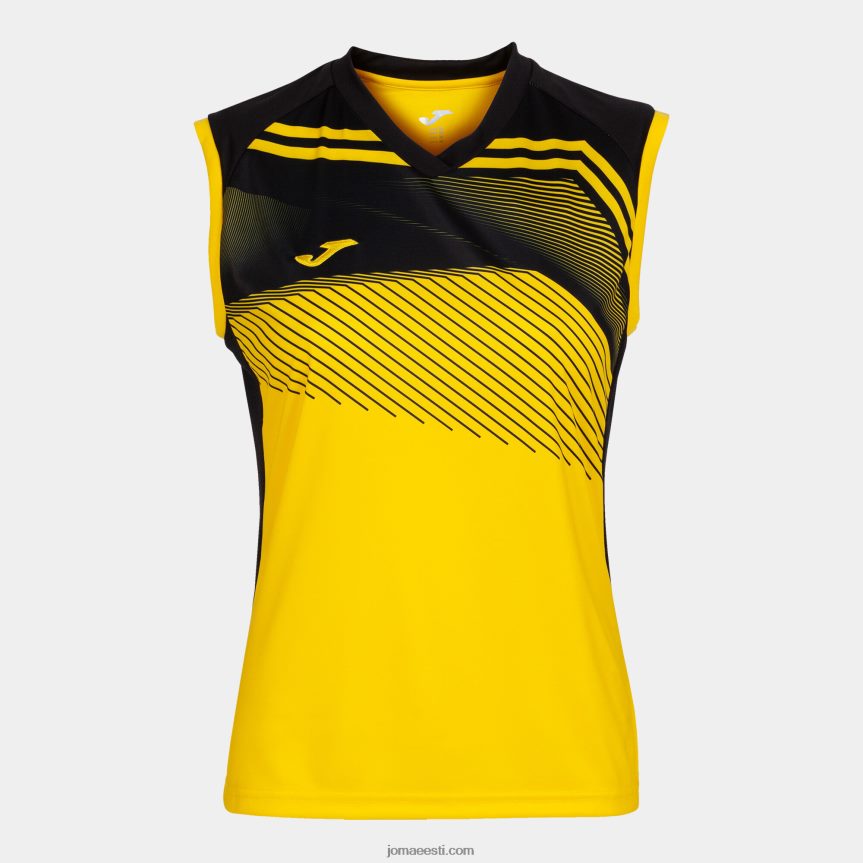 naised varrukateta t-särk supernova ii DJNBH3594 kollane must Joma