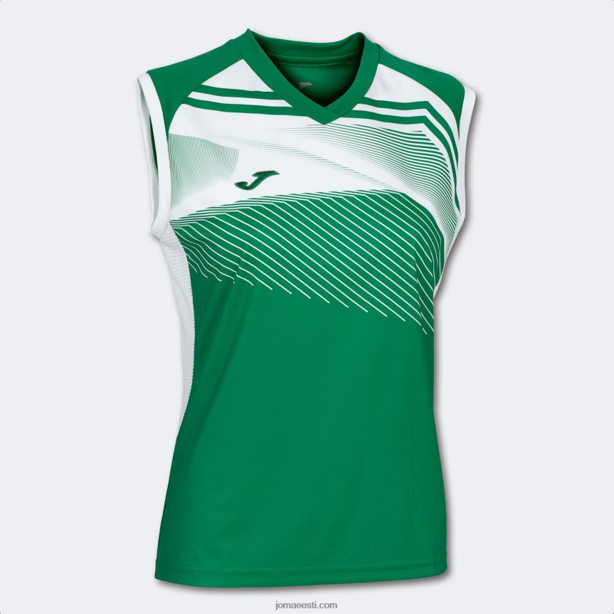 naised varrukateta t-särk supernova ii DJNBH3603 roheline valge Joma