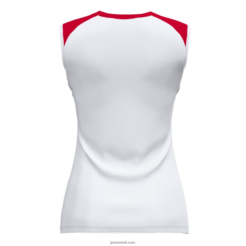 naised varrukateta t-särk supernova ii DJNBH3702 valge punane Joma