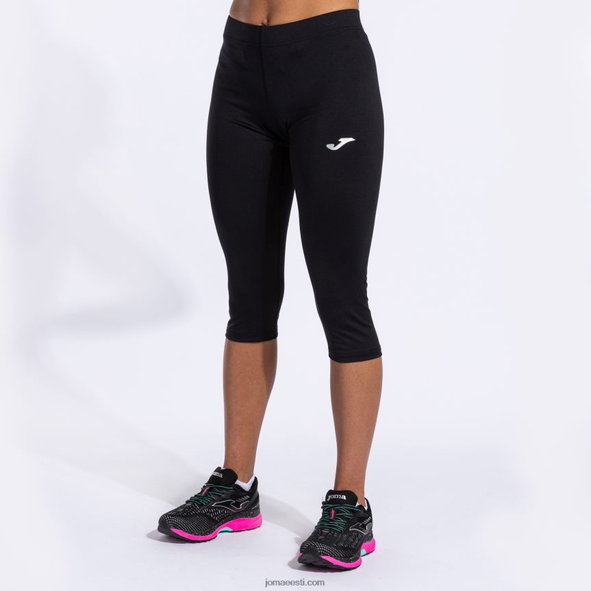 naised 3/4 sukkpüksid olimpia DJNBH3868 must Joma